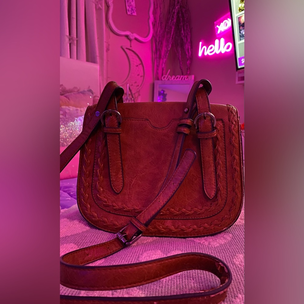 Brown crossbody bag